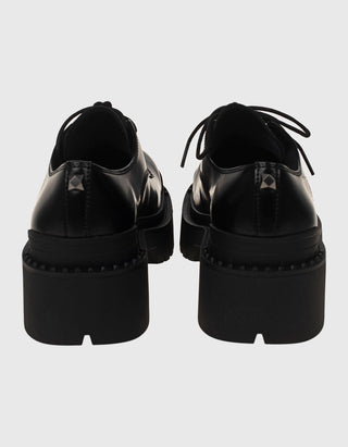 Leder-Schnürschuhe Net