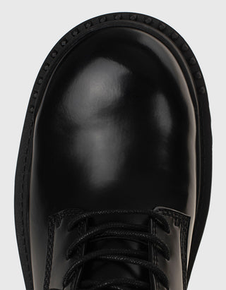 Leder-Schnürschuhe Net