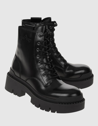 Leder-Stiefel Noah mit Schnürung