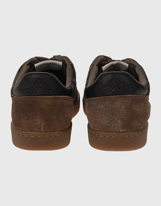 Leo-Veloursleder-Sneaker Sunset mit Fell-Besatz