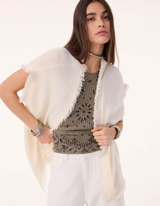 Kurzarm-Kaschmir-Cardigan Nessa