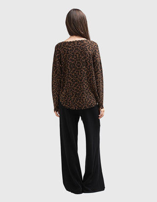 Oversize Leo-Kaschmir-Pullover Melah