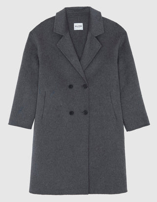 Doppelreihiger Kaschmir-Mantel Kaku