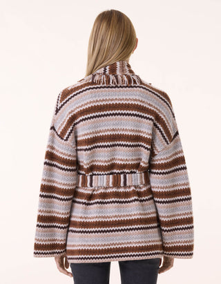 Kaschmir-Cardigan Zaina mit Bindegürtel