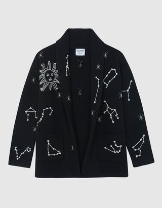 Bestickter Kaschmir-Cardigan Cassiopee