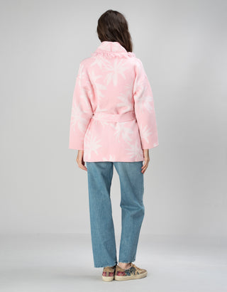 Oversize Cardigan Miko Palma mit Bindegürtel