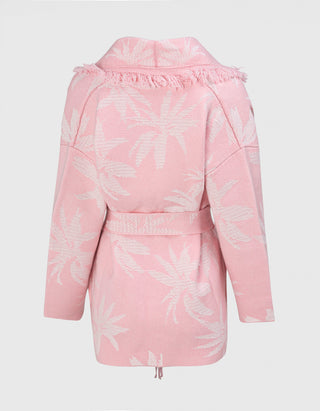 Oversize Cardigan Miko Palma mit Bindegürtel