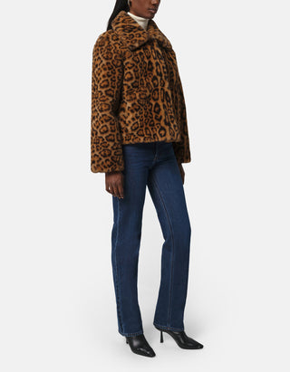 Faux-Fur Leo-Jacke Elis