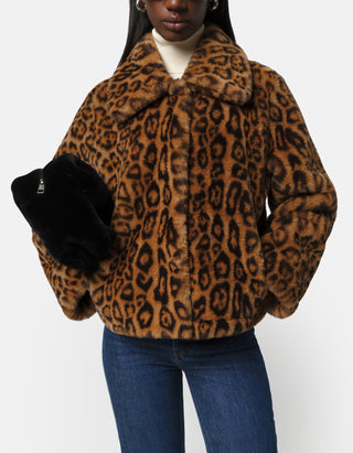 Faux-Fur Leo-Jacke Elis