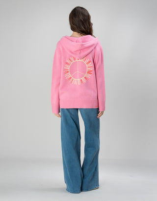 Bestickter Kaschmir-Hoody Solmar