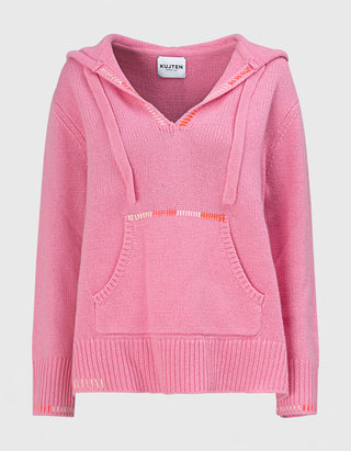Bestickter Kaschmir-Hoody Solmar