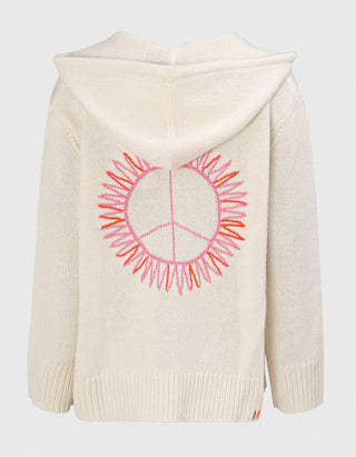 Bestickter Kaschmir-Hoody Solmar