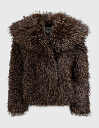 Oversize Faux-Fur Jacke Yara