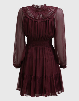 Mini-Kleid Ava aus Seiden-Crêpe