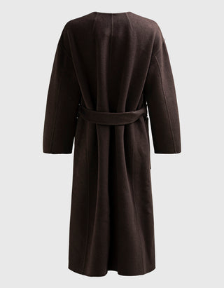 Woll-Kaschmir-Mantel Fernanda mit Bindegürtel