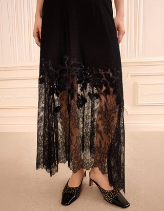 Maxi-Strick-Rock Josina mit Spitze