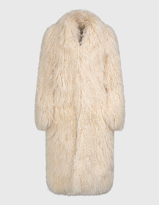 Oversize Shearling-Mantel Faye