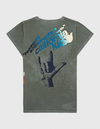Bedrucktes T-Shirt Californiakid Greendirt