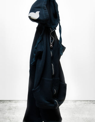 Bedruckter Zipper-Hoodie