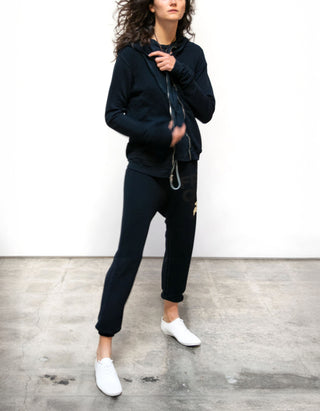 Bedruckter Zipper-Hoodie