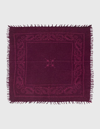 Kaschmir-Bandana-Schal mit Fransen