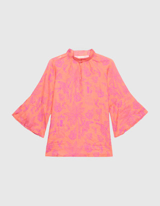 Leinen-Bluse Flax mit Perlen-Verzierung