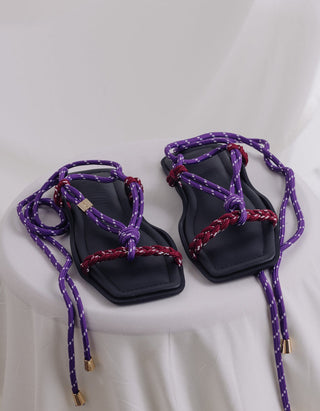 Sandale Flò Square Twin mit Label-Emblem