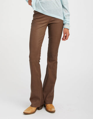 Bootcut Lammleder-Hose Micro Flare
