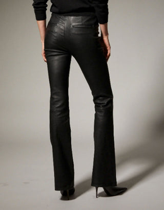 Flare-Leg Lammleder-Hose Gia