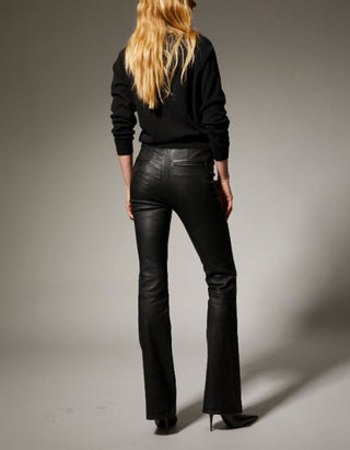 Flare-Leg Lammleder-Hose Gia