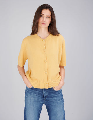 Kurzarm-Kaschmir Cardigan Franzi