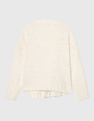 Oversize Kaschmir-Cardigan mit Fransen-Details