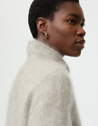 Fuzzy Kaschmir-Kurzarm-Pullover