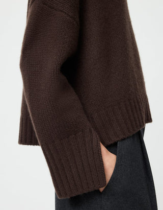 Grobstrick-Kaschmir-Pullover Girlfriend