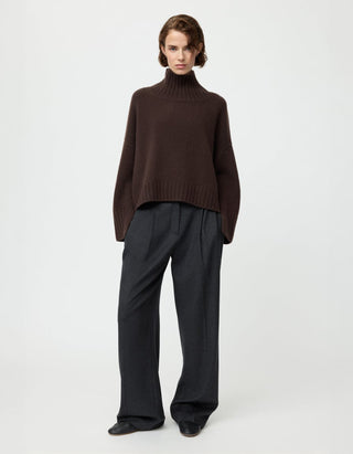 Grobstrick-Kaschmir-Pullover Girlfriend