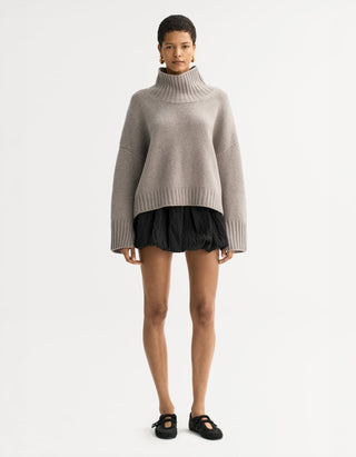 Grobstrick-Kaschmir-Pullover Girlfriend