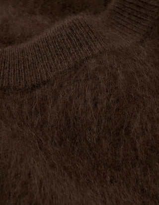 Fuzzy Kaschmir-Kurzarm-Pullover