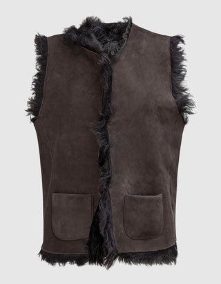 Shearling-Wende-Weste
