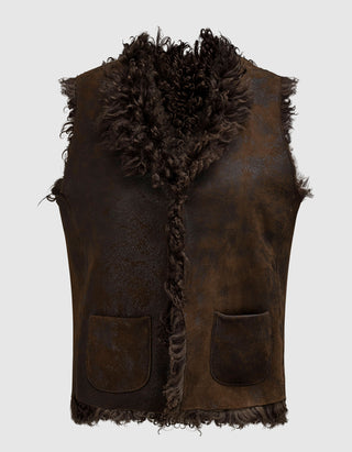 Shearling-Wende-Weste
