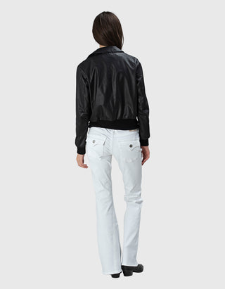 Flare-Leg Jeans Joey Low-Rise Flare Flap