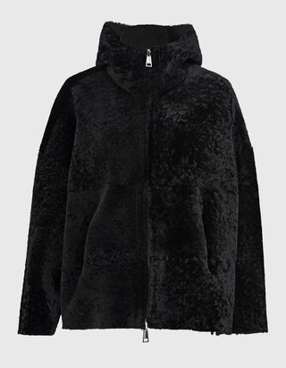 Wende-Shearling-Lederjacke