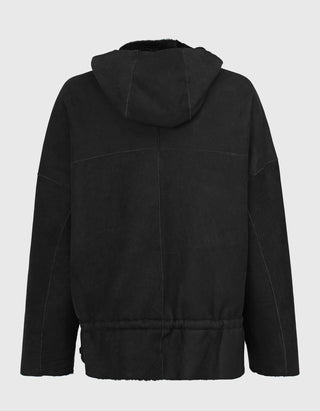 Wende-Shearling-Lederjacke