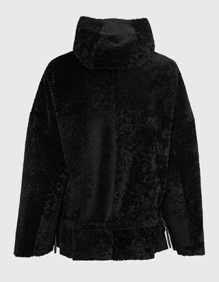 Wende-Shearling-Lederjacke
