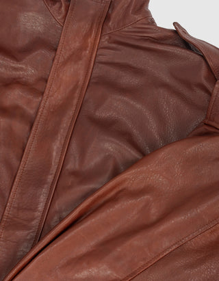 Oversize Lederjacke
