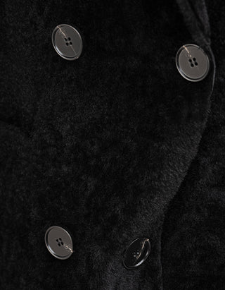 Doppelreihiger Shearling Wendemantel Golier