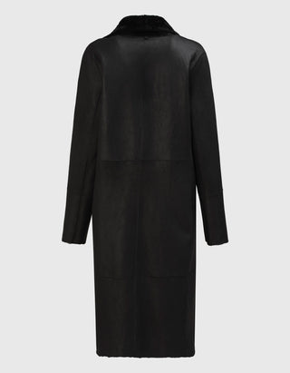 Doppelreihiger Shearling Wendemantel Golier