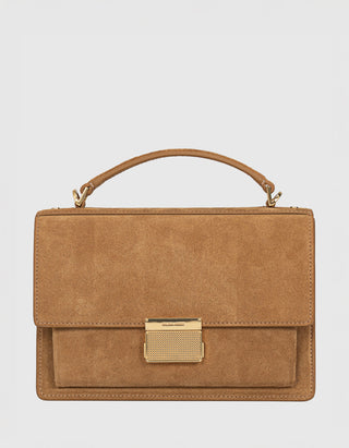 Veloursleder-Tasche Venezia mit abnehmbarem Schulterriemen