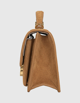 Veloursleder-Tasche Venezia mit abnehmbarem Schulterriemen