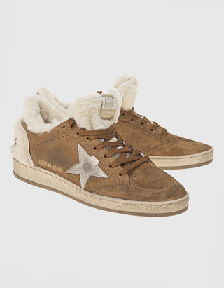 Gefütterte Veloursleder-Sneaker Ball Star