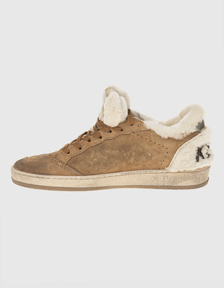 Gefütterte Veloursleder-Sneaker Ball Star